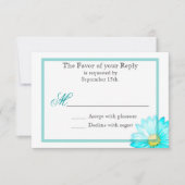 Faire-part de mariage simple aux marguerites de Ge (Devant)