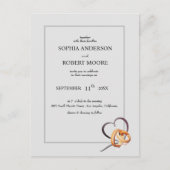 faire-part de mariage simple avec anneaux mariages (Devant)