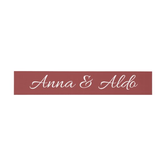 faire-part de mariage simple avec bandeau ventral (Plat)
