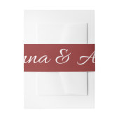 faire-part de mariage simple avec bandeau ventral (Devant example)
