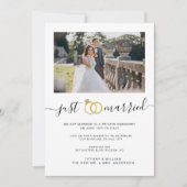 Faire-part de mariage simple avec photo du couple  (Devant)