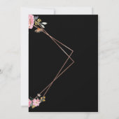 Faire-part de mariage simple blanc et noir moderne (Dos)