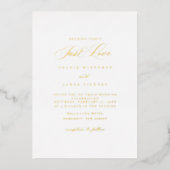 Faire-part de mariage simple calligraphié GOLDIE (Recto)