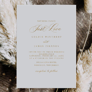 Faire-part de mariage simple calligraphié GOLDIE