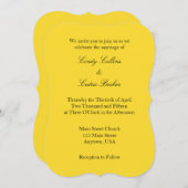 Faire-part de mariage simple de la plaine noire ja (Devant / Derrière)