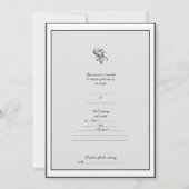 Faire-part de mariage simple d'élégance (Dos)