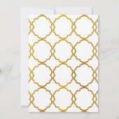Faire-part de mariage Simple Élégance - Faux feuil (Dos)
