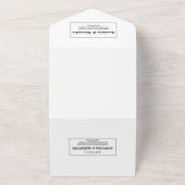 Faire-part de mariage simple élégant/rsvp/détails. (Dehors)