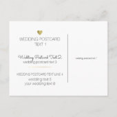 faire-part de mariage, simple et clair blanc (Dos)