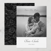 Faire-part de mariage simple et élégant avec texte (Devant / Derrière)