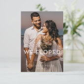 Faire-part de mariage simple et élégant pour annon (Debout devant)