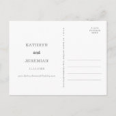 Faire-part de mariage simple et formel pour annonc (Dos)