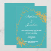 Faire-part de mariage simple et moderne (Devant / Derrière)