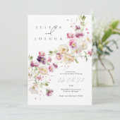 Faire-part de mariage simple | Fun Floral Design (Debout devant)