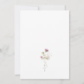 Faire-part de mariage simple | Fun Floral Design (Dos)