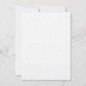 Faire-part de mariage simple illustration beige no (Dos)