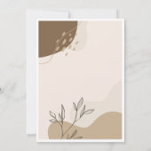 Faire-part de mariage simple illustrée en vert crè (Dos)