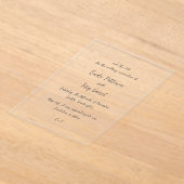 Faire-part de mariage simple manuscrit moderne (Poser)