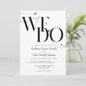 Faire-Part de Mariage Simple Moderne 'Nous Nous Ma (Debout devant)