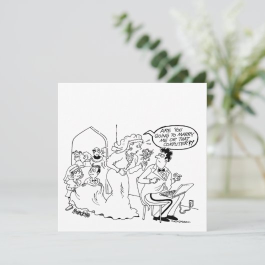 Faire-part de mariage simple personnalisable (Debout devant)