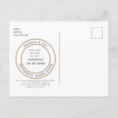 Faire-Part de Mariage Simple Photo de Budget (Dos)