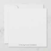 Faire-part de mariage simplement élégant (Dos)