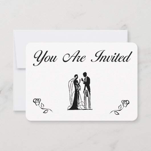 Faire-part de mariage simples (Devant)