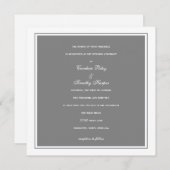 Faire-part de mariage| Simplicité|gr (Devant / Derrière)