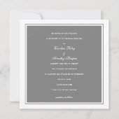 Faire-part de mariage| Simplicité|gr (Devant)