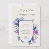 Faire-part de mariage Skydiver Blue et Blanche-Nei (Devant)