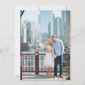 Faire-part de mariage Skyline de Chicago (Dos)