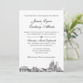Faire-part de mariage Skyline de Chicago (Debout devant)