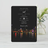 Faire-part de mariage Skyline de Chicago (Debout devant)