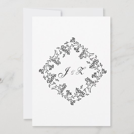 Faire-part de mariage Skyline de Houston (Dos)