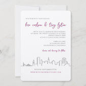 Faire-part de mariage Skyline de San Francisco Cit (Devant)