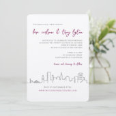 Faire-part de mariage Skyline de San Francisco Cit (Debout devant)