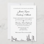 Faire-part de mariage Skyline New York (Devant)