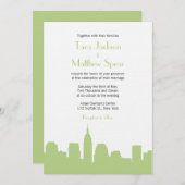 Faire-part de mariage Skyline NYC (Devant / Derrière)