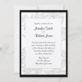 Faire-part de mariage snob de Bohème rouge blanc (Dos)