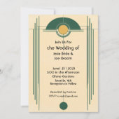 Faire-part de mariage solaire jaune déco frappante (Devant)