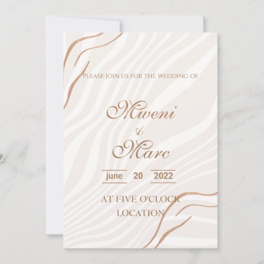 Faire-part de mariage sophistiqués bien-aimés (Devant)