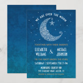 Faire-Part de Mariage Sous la Lune (Devant / Derrière)
