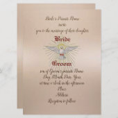 Faire-part de mariage sous la protection de l'Espr (Devant / Derrière)