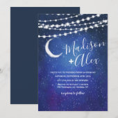 Faire-Part de Mariage Sous les Étoiles (Devant / Derrière)