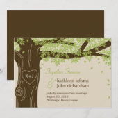 Faire-part de mariage sous un arbre de chêne (Devant / Derrière)