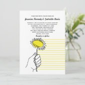 Faire-part de mariage spécial d'homosexuel de jour (Debout devant)