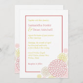 Faire-part de mariage Spring Blooms (Devant / Derrière)