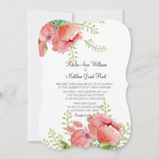 Faire-part de mariage Spring Peony