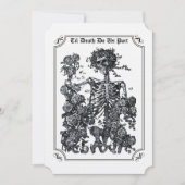 Faire-part de mariage squelette 'Jusqu'à ce que la (Devant)