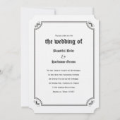 Faire-part de mariage squelette 'Jusqu'à ce que la (Dos)